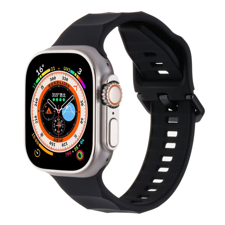 Ripple Silicone Sports Watch Band, For Apple Watch Ultra 49mm, For Apple Watch 8 45mm, For Apple Watch SE 2022 44mm