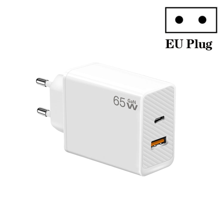 GaN PD48W Type-C PD3.0 + USB3.0 노트북 어댑터, MacBook 시리즈용, EU 플러그, EU 플러그