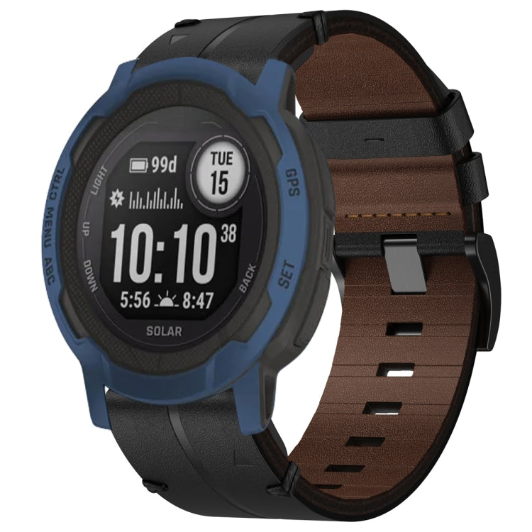 Leather Textured 22mm Watch Band, For Garmin Fenix E 47mm, For Garmin Fenix 8 MIP 47mm, For Garmin Fenix 8 AMOLED 47mm, For Garmin Fenix 7 Pro 47mm, For Garmin Epix Pro 47mm, For Garmin MARQ Athlete Gen 2, For Garmin MARQ Commander                     ...