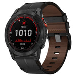 Leather Textured 22mm Watch Band, For Garmin Fenix E 47mm, For Garmin Fenix 8 MIP 47mm, For Garmin Fenix 8 AMOLED 47mm, For Garmin Fenix 7 Pro 47mm, For Garmin Epix Pro 47mm, For Garmin MARQ Athlete Gen 2, For Garmin MARQ Commander                     ...