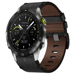 Leather Textured 22mm Watch Band, For Garmin Fenix E 47mm, For Garmin Fenix 8 MIP 47mm, For Garmin Fenix 8 AMOLED 47mm, For Garmin Fenix 7 Pro 47mm, For Garmin Epix Pro 47mm, For Garmin MARQ Athlete Gen 2, For Garmin MARQ Commander                     ...