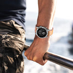 Leather Textured 22mm Watch Band, For Garmin Fenix E 47mm, For Garmin Fenix 8 MIP 47mm, For Garmin Fenix 8 AMOLED 47mm, For Garmin Fenix 7 Pro 47mm, For Garmin Epix Pro 47mm, For Garmin MARQ Athlete Gen 2, For Garmin MARQ Commander                     ...