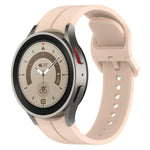 홈이 있는 컬러 버클 실리콘 시계줄, 삼성 갤럭시 워치 6 / 6 클래식용