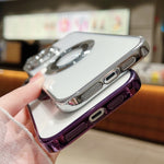 전기 도금 MagSafe TPU 휴대폰 케이스, 아이폰 16 프로용, 아이폰 16 플러스용, 아이폰 16용, 아이폰 15 프로 맥스용, 아이폰 15 프로용, 아이폰 15 플러스용
