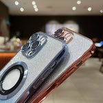 그라데이션 글리터 전기 도금 MagSafe TPU 휴대폰 케이스, 아이폰 17e / 16e용, 아이폰 17 프로 맥스용, 아이폰 17 프로용, 아이폰 17용, 아이폰 에어용, 아이폰 16 프로 맥스용