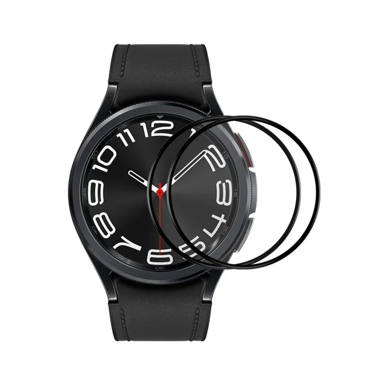 삼성 갤럭시 워치 울트라 47mm / 울트라 2025, 삼성 갤럭시 워치8 클래식 46mm, 삼성 갤럭시 워치8 44mm, 삼성 갤럭시 워치8 40mm용 ENKAY 3D 풀 커버 소프트 PC 엣지 PMMA HD 스크린 필름 2개 세트