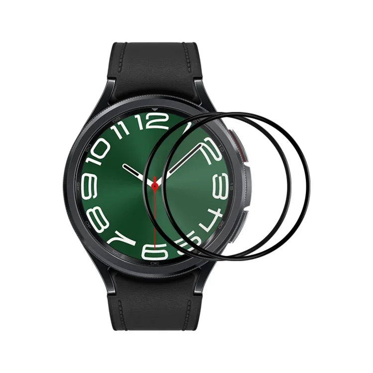 삼성 갤럭시 워치 울트라 47mm / 울트라 2025, 삼성 갤럭시 워치8 클래식 46mm, 삼성 갤럭시 워치8 44mm, 삼성 갤럭시 워치8 40mm용 ENKAY 3D 풀 커버 소프트 PC 엣지 PMMA HD 스크린 필름 2개 세트