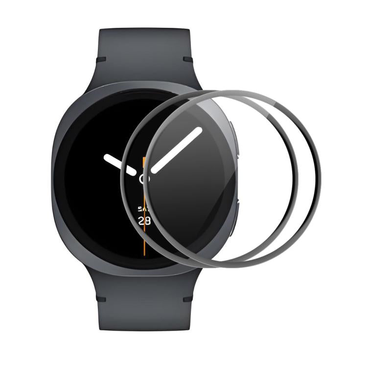 삼성 갤럭시 워치 울트라 47mm / 울트라 2025, 삼성 갤럭시 워치8 클래식 46mm, 삼성 갤럭시 워치8 44mm, 삼성 갤럭시 워치8 40mm용 ENKAY 3D 풀 커버 소프트 PC 엣지 PMMA HD 스크린 필름 2개 세트
