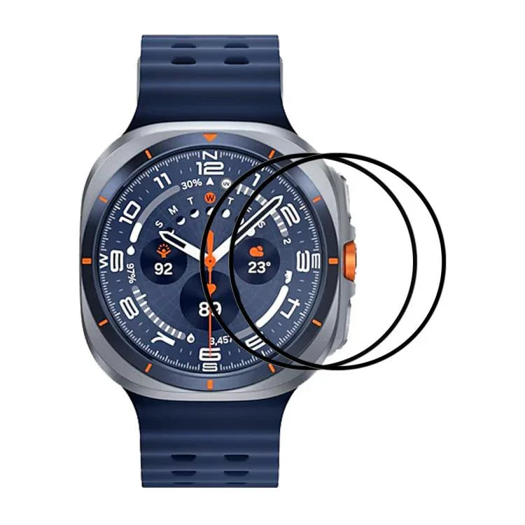 삼성 갤럭시 워치 울트라 47mm / 울트라 2025, 삼성 갤럭시 워치8 클래식 46mm, 삼성 갤럭시 워치8 44mm, 삼성 갤럭시 워치8 40mm용 ENKAY 3D 풀 커버 소프트 PC 엣지 PMMA HD 스크린 필름 2개 세트