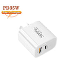 PD30W USB-C / 타입-C + QC3.0 USB 듀얼 포트 충전기, AU 플러그, AU 플러그, 홍콩 창고