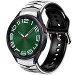 곡선 텍스처 실리콘 시계 밴드, Samsung Galaxy Watch 6 Classic 47mm용, Samsung Galaxy Watch 6 44mm용, Samsung Galaxy Watch 6 40mm용