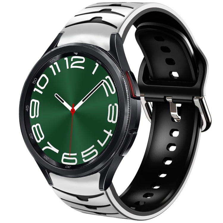 곡선 텍스처 실리콘 시계 밴드, Samsung Galaxy Watch 6 Classic 47mm용, Samsung Galaxy Watch 6 44mm용, Samsung Galaxy Watch 6 40mm용