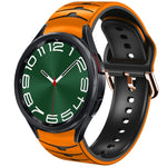 곡선 텍스처 실리콘 시계 밴드, Samsung Galaxy Watch 6 Classic 47mm용, Samsung Galaxy Watch 6 44mm용, Samsung Galaxy Watch 6 40mm용