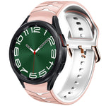 곡선 텍스처 실리콘 시계 밴드, Samsung Galaxy Watch 6 Classic 47mm용, Samsung Galaxy Watch 6 44mm용, Samsung Galaxy Watch 6 40mm용