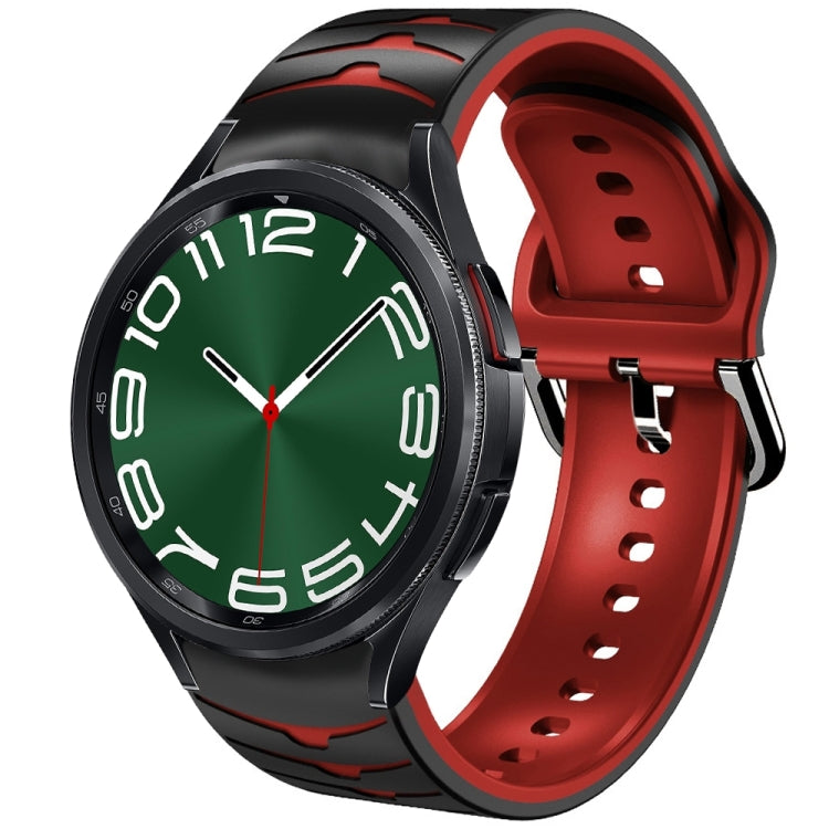 곡선 텍스처 실리콘 시계 밴드, Samsung Galaxy Watch 6 Classic 47mm용, Samsung Galaxy Watch 6 44mm용, Samsung Galaxy Watch 6 40mm용