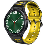 곡선 텍스처 실리콘 시계 밴드, Samsung Galaxy Watch 6 Classic 47mm용, Samsung Galaxy Watch 6 44mm용, Samsung Galaxy Watch 6 40mm용