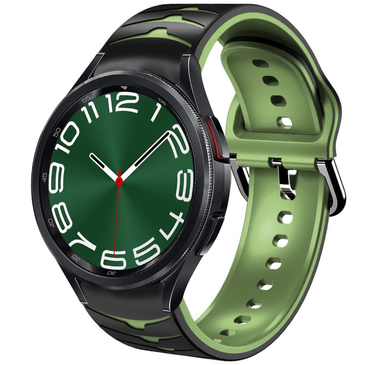 곡선 텍스처 실리콘 시계 밴드, Samsung Galaxy Watch 6 Classic 47mm용, Samsung Galaxy Watch 6 44mm용, Samsung Galaxy Watch 6 40mm용