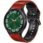 곡선 텍스처 실리콘 시계 밴드, Samsung Galaxy Watch 6 Classic 47mm용, Samsung Galaxy Watch 6 44mm용, Samsung Galaxy Watch 6 40mm용