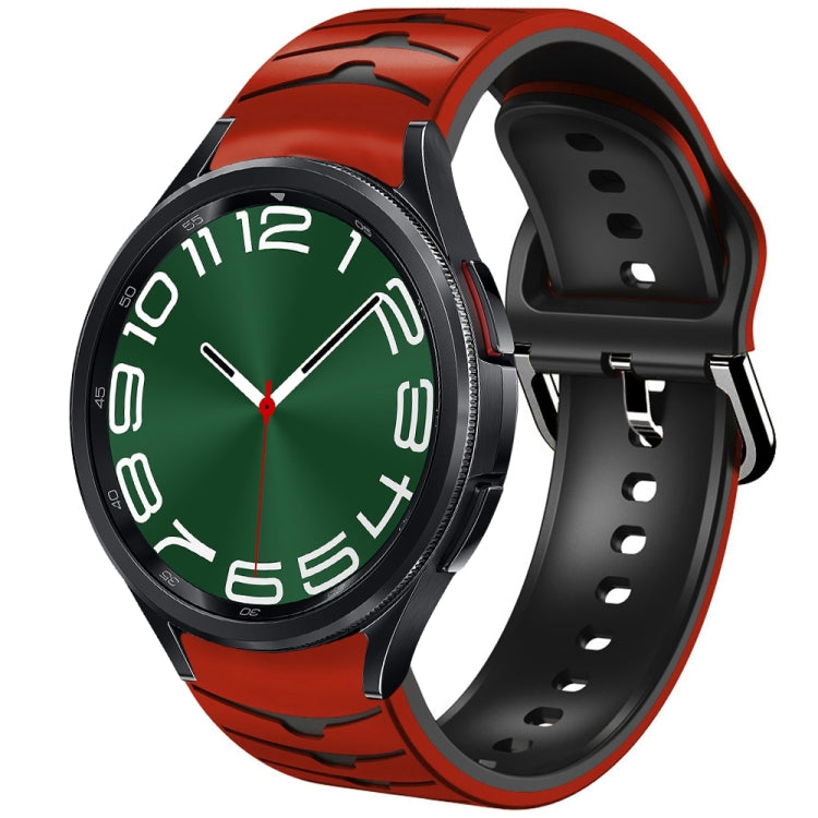 곡선 텍스처 실리콘 시계 밴드, Samsung Galaxy Watch 6 Classic 47mm용, Samsung Galaxy Watch 6 44mm용, Samsung Galaxy Watch 6 40mm용