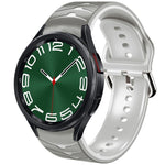 곡선 텍스처 실리콘 시계 밴드, Samsung Galaxy Watch 6 Classic 47mm용, Samsung Galaxy Watch 6 44mm용, Samsung Galaxy Watch 6 40mm용