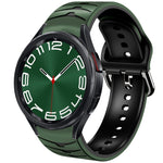 곡선 텍스처 실리콘 시계 밴드, Samsung Galaxy Watch 6 Classic 47mm용, Samsung Galaxy Watch 6 44mm용, Samsung Galaxy Watch 6 40mm용