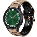 곡선 텍스처 실리콘 시계 밴드, Samsung Galaxy Watch 6 Classic 47mm용, Samsung Galaxy Watch 6 44mm용, Samsung Galaxy Watch 6 40mm용