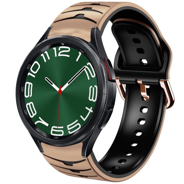 곡선 텍스처 실리콘 시계 밴드, Samsung Galaxy Watch 6 Classic 47mm용, Samsung Galaxy Watch 6 44mm용, Samsung Galaxy Watch 6 40mm용