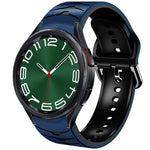 곡선 텍스처 실리콘 시계 밴드, Samsung Galaxy Watch 6 Classic 47mm용, Samsung Galaxy Watch 6 44mm용, Samsung Galaxy Watch 6 40mm용