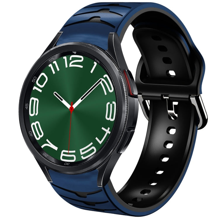곡선 텍스처 실리콘 시계 밴드, Samsung Galaxy Watch 6 Classic 47mm용, Samsung Galaxy Watch 6 44mm용, Samsung Galaxy Watch 6 40mm용