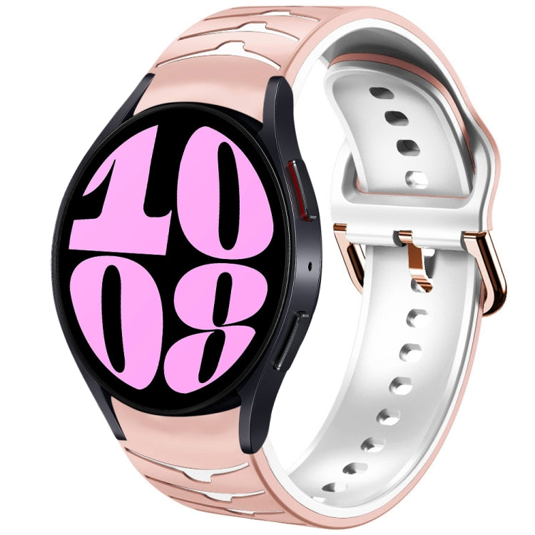 곡선 텍스처 실리콘 시계 밴드, Samsung Galaxy Watch 6 Classic 47mm용, Samsung Galaxy Watch 6 44mm용, Samsung Galaxy Watch 6 40mm용