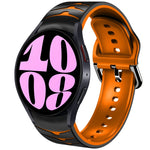 곡선 텍스처 실리콘 시계 밴드, Samsung Galaxy Watch 6 Classic 47mm용, Samsung Galaxy Watch 6 44mm용, Samsung Galaxy Watch 6 40mm용