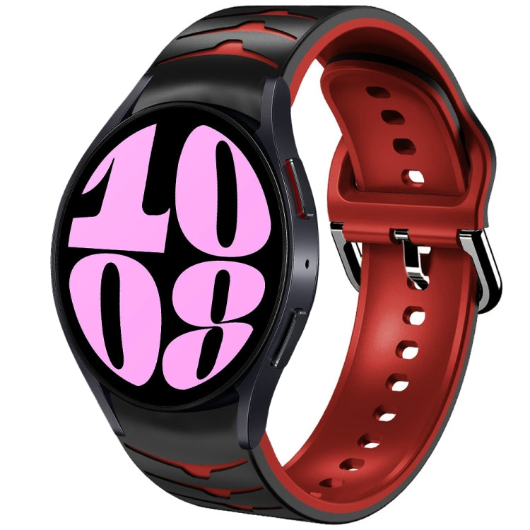 곡선 텍스처 실리콘 시계 밴드, Samsung Galaxy Watch 6 Classic 47mm용, Samsung Galaxy Watch 6 44mm용, Samsung Galaxy Watch 6 40mm용