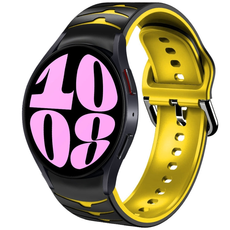 곡선 텍스처 실리콘 시계 밴드, Samsung Galaxy Watch 6 Classic 47mm용, Samsung Galaxy Watch 6 44mm용, Samsung Galaxy Watch 6 40mm용