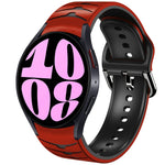 곡선 텍스처 실리콘 시계 밴드, Samsung Galaxy Watch 6 Classic 47mm용, Samsung Galaxy Watch 6 44mm용, Samsung Galaxy Watch 6 40mm용