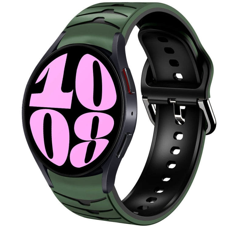 곡선 텍스처 실리콘 시계 밴드, Samsung Galaxy Watch 6 Classic 47mm용, Samsung Galaxy Watch 6 44mm용, Samsung Galaxy Watch 6 40mm용