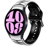 곡선 텍스처 실리콘 시계 밴드, Samsung Galaxy Watch 6 Classic 47mm용, Samsung Galaxy Watch 6 44mm용, Samsung Galaxy Watch 6 40mm용