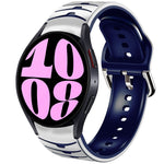 곡선 텍스처 실리콘 시계 밴드, Samsung Galaxy Watch 6 Classic 47mm용, Samsung Galaxy Watch 6 44mm용, Samsung Galaxy Watch 6 40mm용