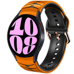 곡선 텍스처 실리콘 시계 밴드, Samsung Galaxy Watch 6 Classic 47mm용, Samsung Galaxy Watch 6 44mm용, Samsung Galaxy Watch 6 40mm용