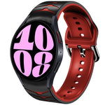 곡선 텍스처 실리콘 시계 밴드, Samsung Galaxy Watch 6 Classic 47mm용, Samsung Galaxy Watch 6 44mm용, Samsung Galaxy Watch 6 40mm용