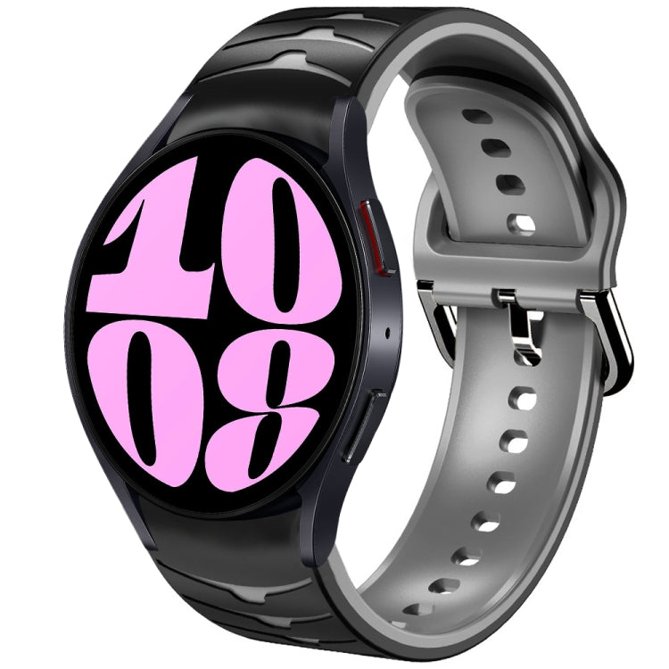 곡선 텍스처 실리콘 시계 밴드, Samsung Galaxy Watch 6 Classic 47mm용, Samsung Galaxy Watch 6 44mm용, Samsung Galaxy Watch 6 40mm용