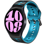 곡선 텍스처 실리콘 시계 밴드, Samsung Galaxy Watch 6 Classic 47mm용, Samsung Galaxy Watch 6 44mm용, Samsung Galaxy Watch 6 40mm용