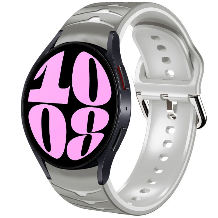 곡선 텍스처 실리콘 시계 밴드, Samsung Galaxy Watch 6 Classic 47mm용, Samsung Galaxy Watch 6 44mm용, Samsung Galaxy Watch 6 40mm용