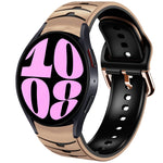 곡선 텍스처 실리콘 시계 밴드, Samsung Galaxy Watch 6 Classic 47mm용, Samsung Galaxy Watch 6 44mm용, Samsung Galaxy Watch 6 40mm용