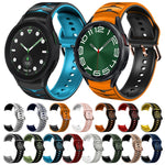 곡선 텍스처 실리콘 시계 밴드, Samsung Galaxy Watch 6 Classic 47mm용, Samsung Galaxy Watch 6 44mm용, Samsung Galaxy Watch 6 40mm용