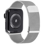 밀란 더블 마그네틱 스틸 메시 시계 밴드, Apple Watch 7 45mm용, Apple Watch SE 40mm용, Apple Watch SE 44mm용, Apple Watch 6 40mm용, Apple Watch 6 44mm용, Apple Watch 5 44mm용
