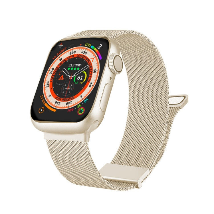 밀란 더블 마그네틱 스틸 메시 시계 밴드, Apple Watch 7 45mm용, Apple Watch SE 40mm용, Apple Watch SE 44mm용, Apple Watch 6 40mm용, Apple Watch 6 44mm용, Apple Watch 5 44mm용