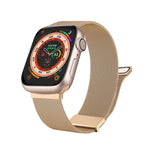 밀란 더블 마그네틱 스틸 메시 시계 밴드, Apple Watch 7 45mm용, Apple Watch SE 40mm용, Apple Watch SE 44mm용, Apple Watch 6 40mm용, Apple Watch 6 44mm용, Apple Watch 5 44mm용