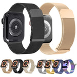 밀란 더블 마그네틱 스틸 메시 시계 밴드, Apple Watch 5 40mm용, Apple Watch 4 44mm용, Apple Watch 4 40mm용, Apple Watch 3 38mm용, Apple Watch 3 42mm용, Apple Watch 2 42mm용