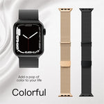 밀란 더블 마그네틱 스틸 메시 시계 밴드, Apple Watch 5 40mm용, Apple Watch 4 44mm용, Apple Watch 4 40mm용, Apple Watch 3 38mm용, Apple Watch 3 42mm용, Apple Watch 2 42mm용