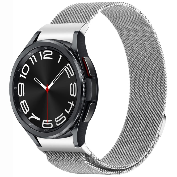 Button Style Milan Magnetic Metal Watch Band, For Samsung Galaxy Watch 6 Classic, For Samsung Galaxy Watch5 / 5 Pro, For Samsung Galaxy Watch4 / 4 Classic 46mm, For Samsung Galaxy Watch3 41mm